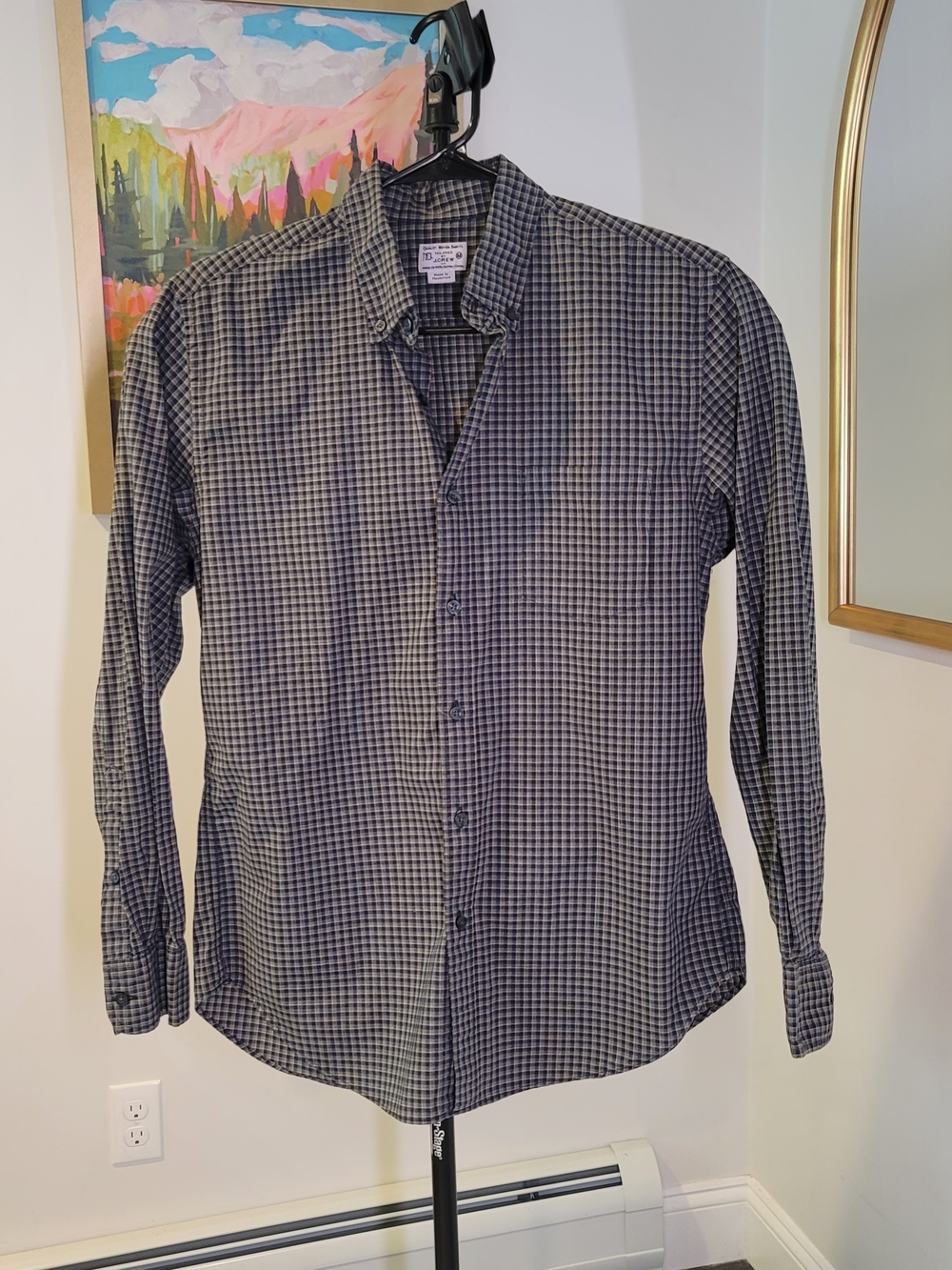 J CREW Tailored Fit Cotton Long Sleeve Button Down Shirt Men's Size M